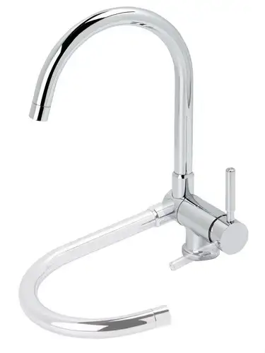 Genebre TAU Chrome Folding Single-Lever Kitchen Tap with reference 65900 18 45 66 from the brand GENEBRE