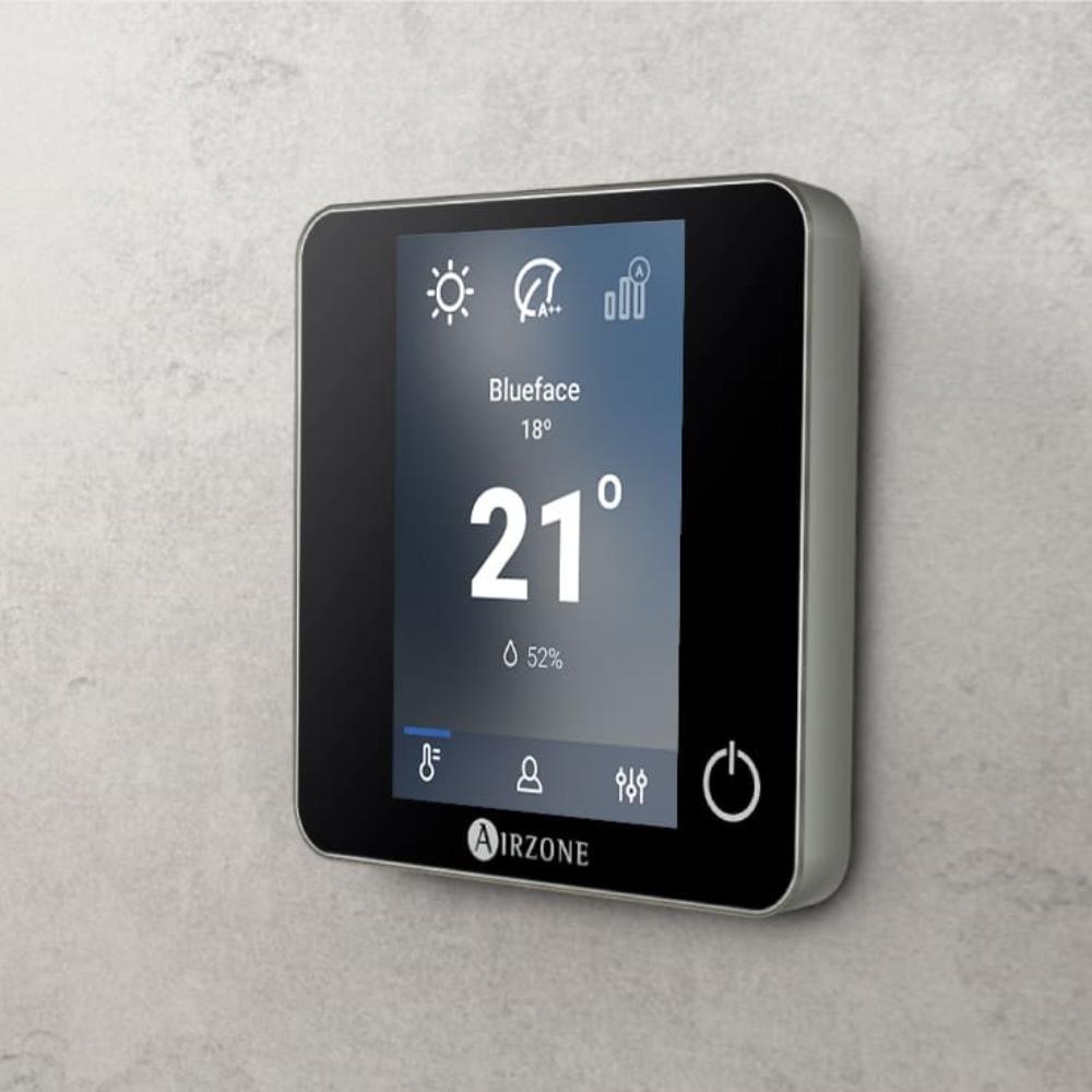 Monokrom radio-termostat AirZone Think sort med reference AZDI6THINKRB fra mærket AIRZONE