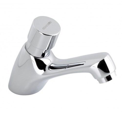 Time-delayed basin tap with 1/2" push button chrome with reference 1160 04 from the brand GENEBRE