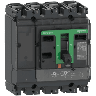 Automatisk afbryder ComPacT NSX100F 36kA AC 4P4R 80A TMD med reference C10F4TM080 fra mærket SCHNEIDER ELECTRIC
