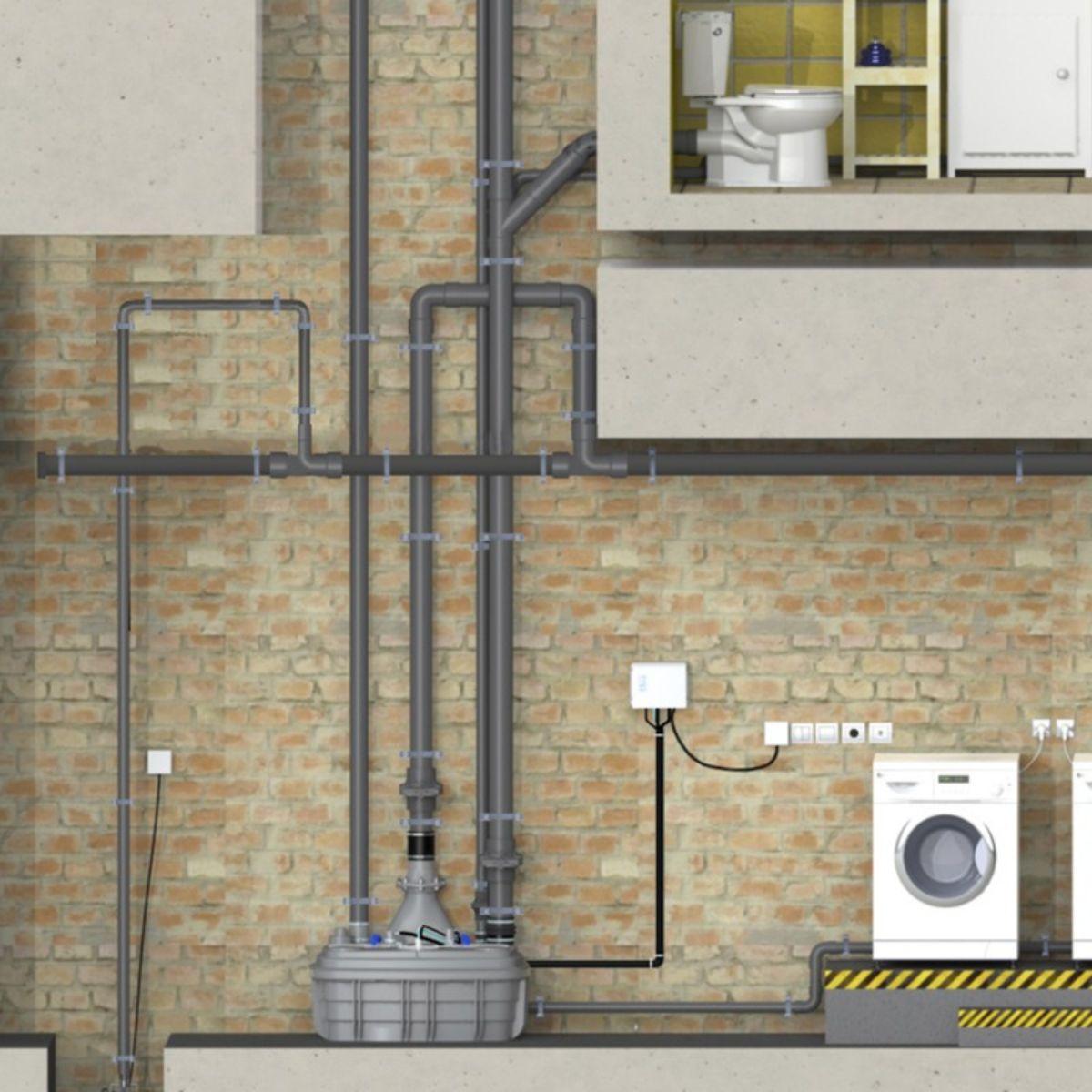 SFA Sanicubic 2 VX S Smart Pumpestation med reference CUBIC2XLVXSMART fra mærket SFA SANITRIT