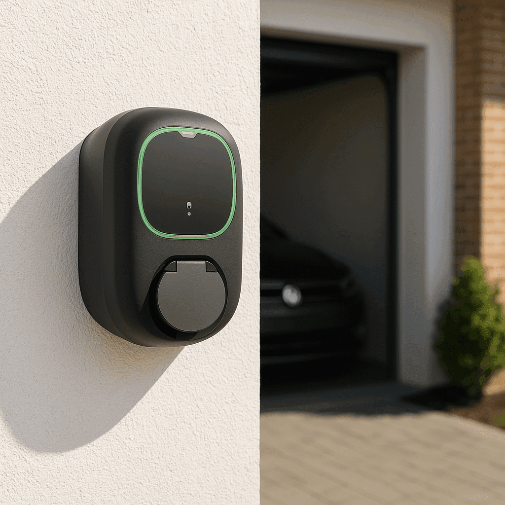 Elektrisk biloplader med wifi sort Wallbox Pulsar Pro Socket 22 kW med reference PPR2-W-2-4-K-002 fra mærket WALLBOX