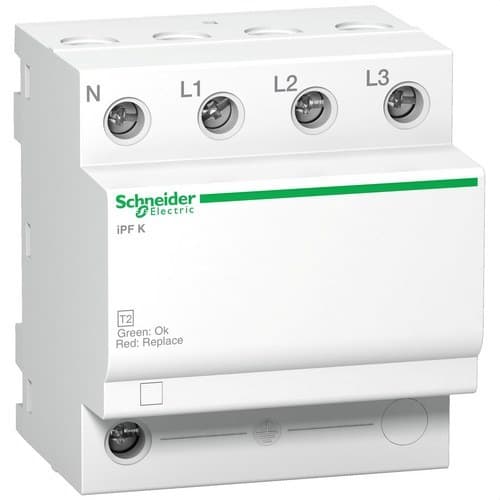 Transient overspændingsbeskytter type 2 Acti9 iPFK65 65KA 340V 3P+N med reference A9L15586 fra mærket SCHNEIDER ELECTRIC