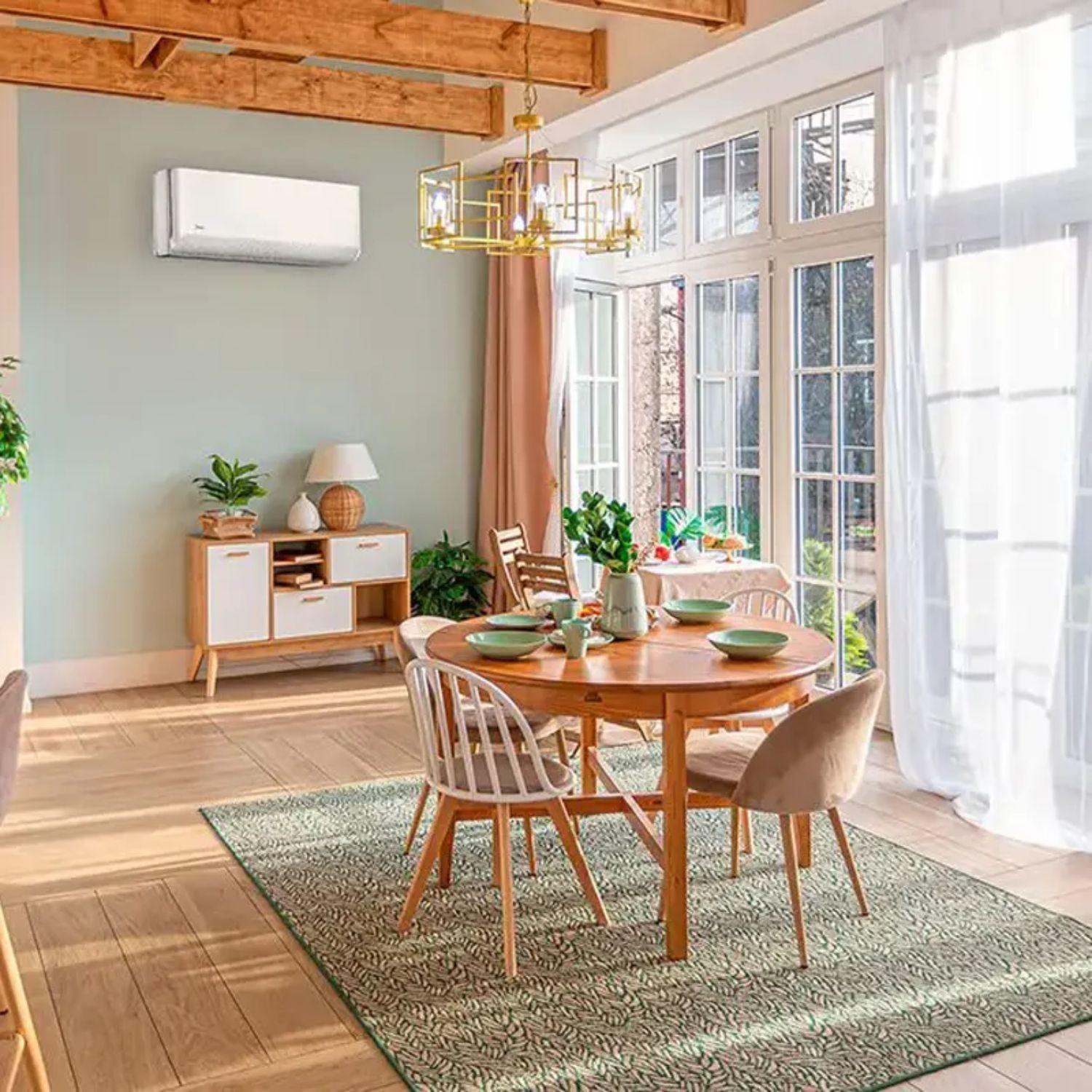 3-i-1 klimaanlæg med wifi Midea Breezeless E 2,5 kW + 2,5 kW + 3,5 kW med reference BREEZELESS09+09+12 fra mærket MIDEA