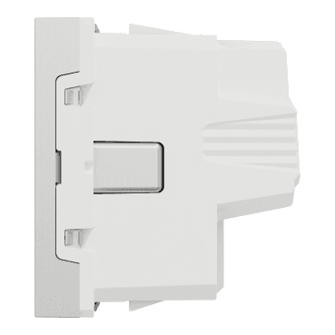 Schuko stikkontaktbase aluminium New Unica Studio med reference NU303730 fra mærket SCHNEIDER ELECTRIC