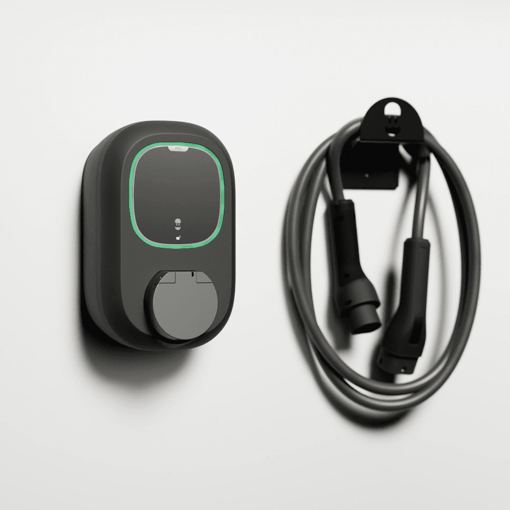 Elektrisk biloplader med wifi sort Wallbox Pulsar Pro Socket 22 kW med reference PPR2-W-2-4-K-002 fra mærket WALLBOX