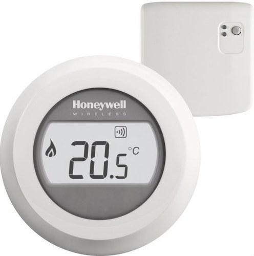 Kit bestående af digitalt Honeywell T87 termostat + BDR91 modtager med reference Y87RF2058 fra mærket RESIDEO