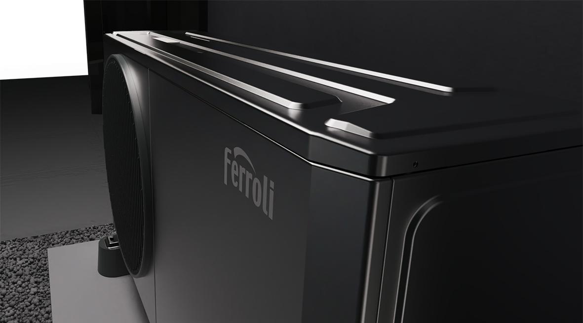 Aerotermisk varmepumpe monoblok R290 Ferroli OMNIA Life M 8 kW med fjernbetjening med reference 4B4770089 fra mærket FERROLI