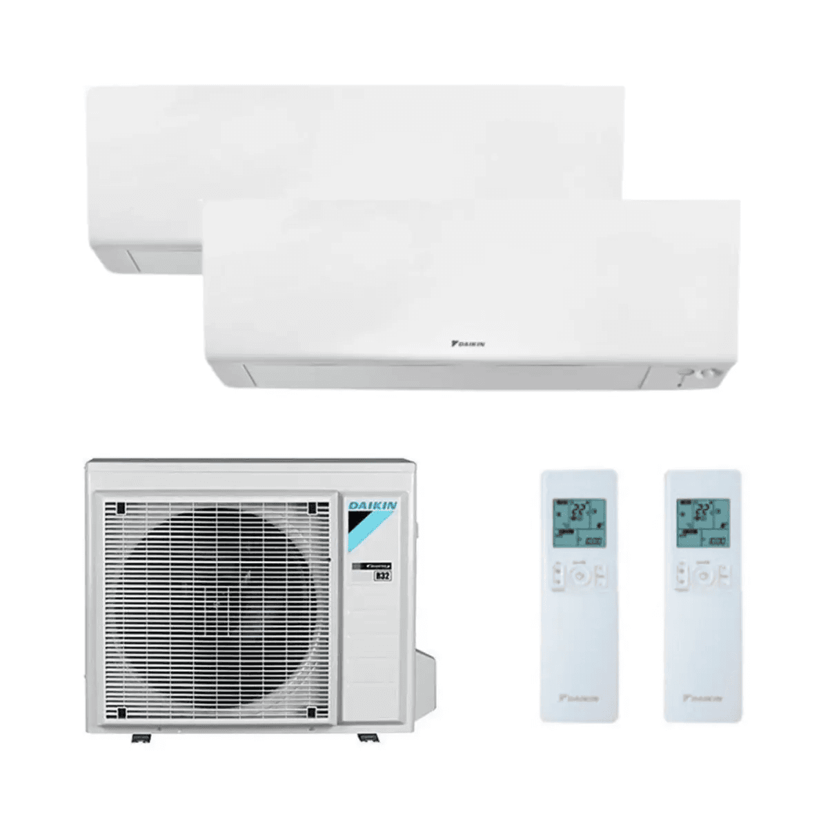 Klimaanlæg 2x1 med wifi Daikin Perfera 2,0 kW + 5,0 kW med reference KITDAIPER2MXM50A2050 fra mærket DAIKIN