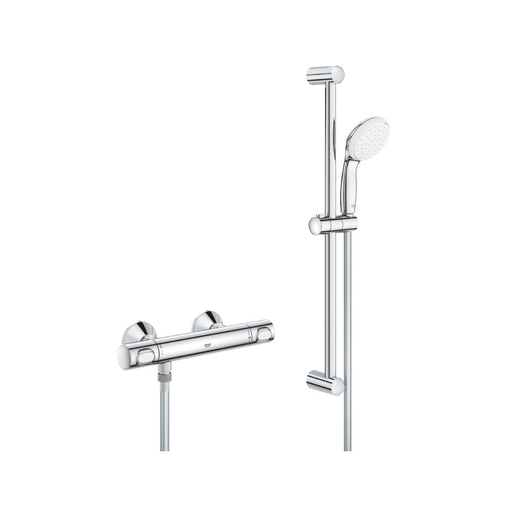 Termostatisk brusesæt 1/2" Grohe Grohtherm 500 krom med reference 34796001 fra mærket GROHE