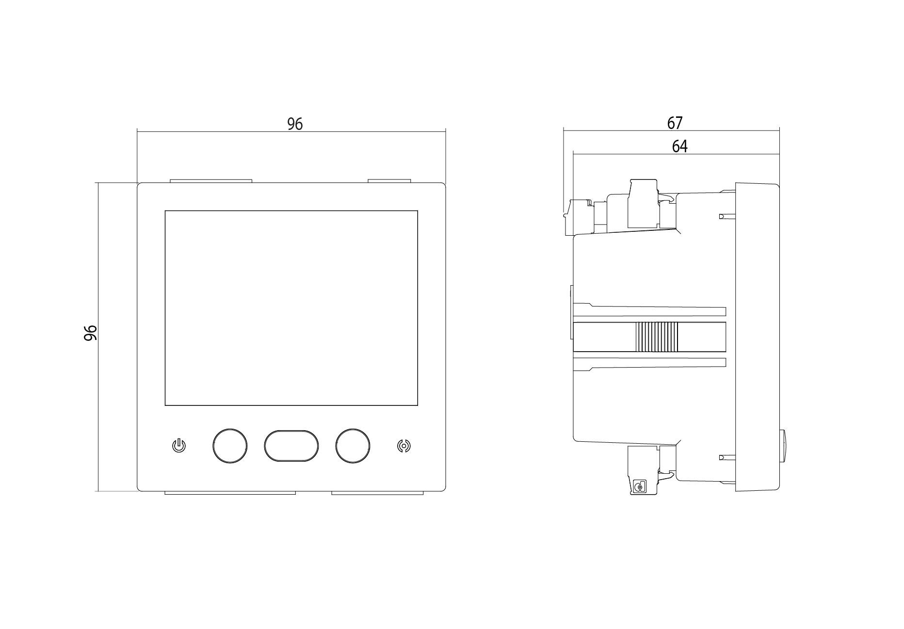 Trefaset netværksanalysator panel Circutor CVM-C11-ITF-IN-485-ICT2 med reference M58541. fra mærket CIRCUTOR