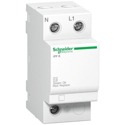 Transient overspændingsbeskytter type 2 Acti9 iPFK40 40KA 340V 1P+N med reference A9L15687 fra mærket SCHNEIDER ELECTRIC