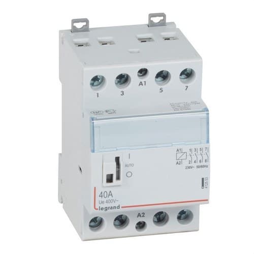 Kontaktor 40A 4NO 230V med reference 412553 fra mærket LEGRAND