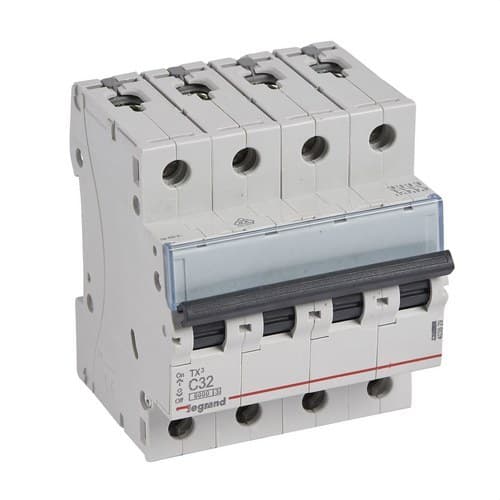 Magnetotermisk TX3 4P 32A Kurve C Kurve C 6kA med reference 403629 fra mærket LEGRAND