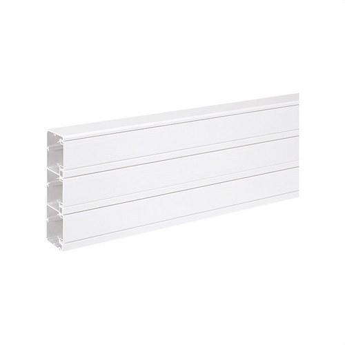PVC-kanal 2m 185x55mm med 3 rum til K45 funktioner farve hvid med reference TK12143/9 fra mærket SIMON