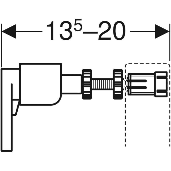 Geberit Duofix væganker sæt til enkelt montering med reference 111.815.00.1 fra mærket GEBERIT