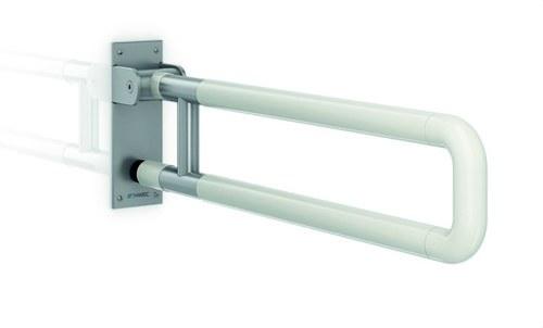 Klapbar støttebøjle 700mm nylon finish med rustfri stålbase med reference GW11 30 09 00 fra mærket GENWEC