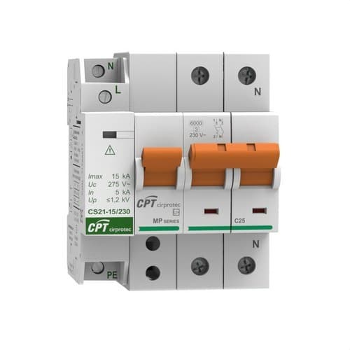 Permanent overspændingsbeskytter IGA 1P+N 40A med reference 77706397C fra mærket CIRPROTEC