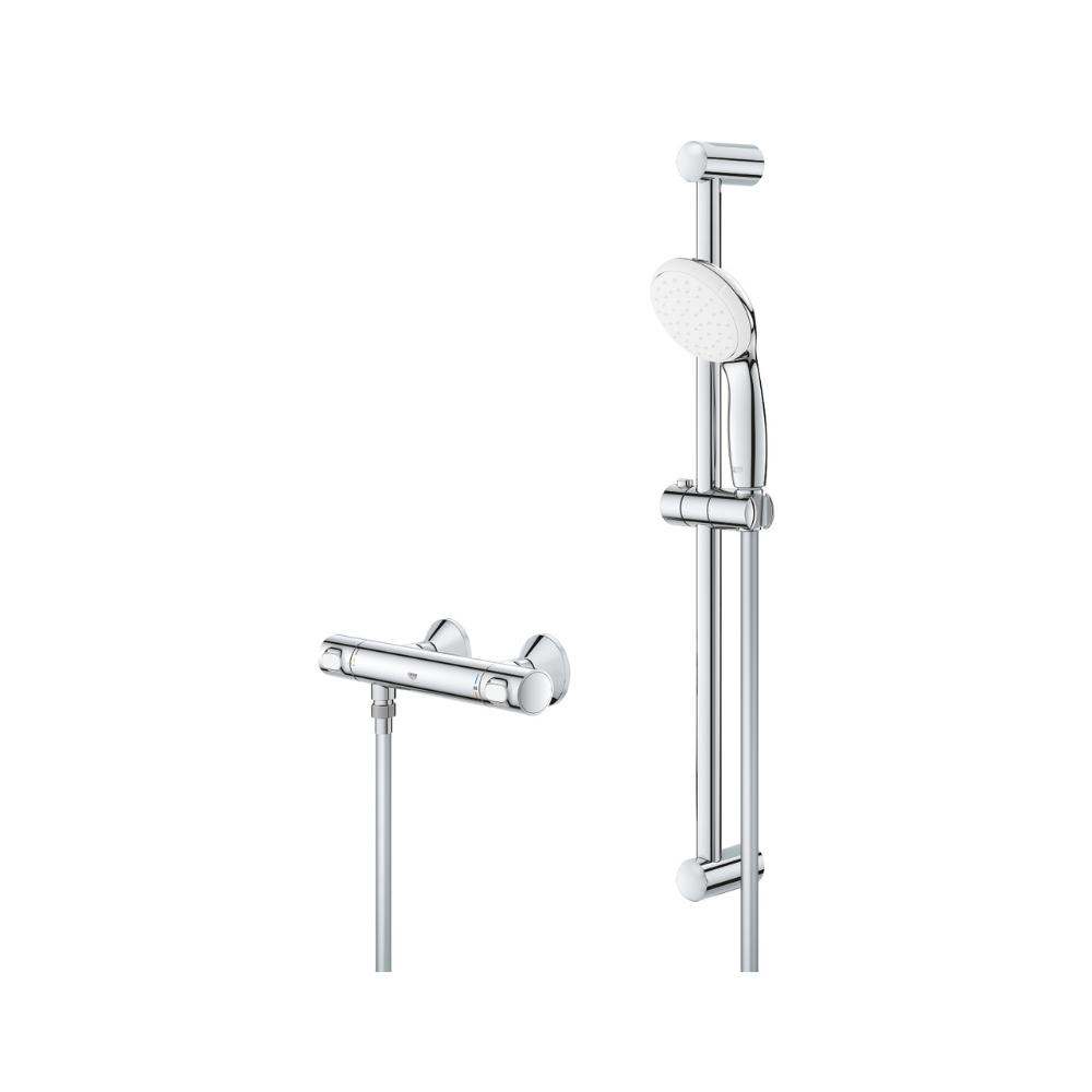 Termostatisk brusesæt 1/2" Grohe Grohtherm 500 krom med reference 34796001 fra mærket GROHE
