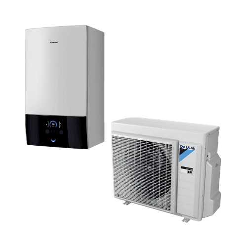 Daikin Altherma 3 Bibloc 6 kW vægmonteret luft-til-vand varmepumpe sæt med reference EHBX08E6VERGA06EVH fra mærket DAIKIN