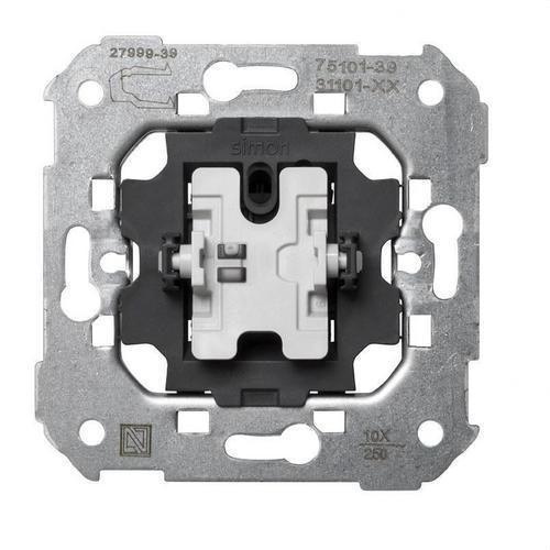 Enpolet afbryder med hurtigtilslutningssystem Simon 75 med reference 75101-39 fra mærket SIMON