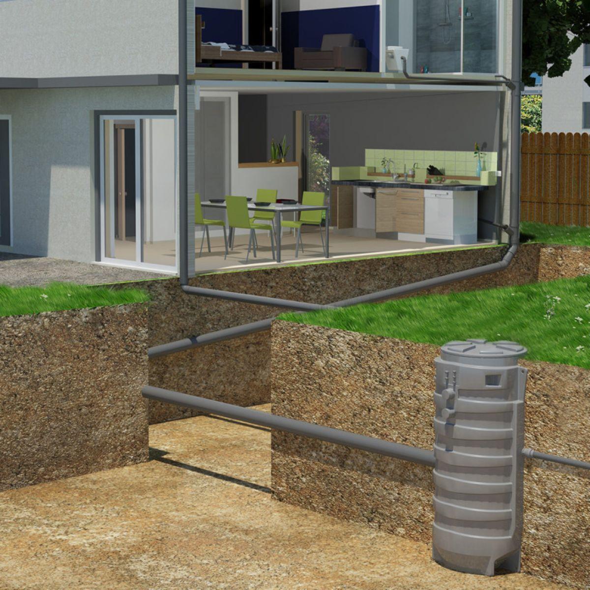 Trefaset pumpestation SFA Sanifos 1300 2VX SP T - Vortex version med reference 009FOS1300VT fra mærket SFA SANITRIT