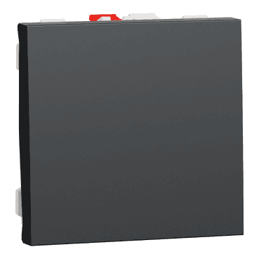 2-moduls afbryder antracit New Unica med reference NU320354 fra mærket SCHNEIDER ELECTRIC